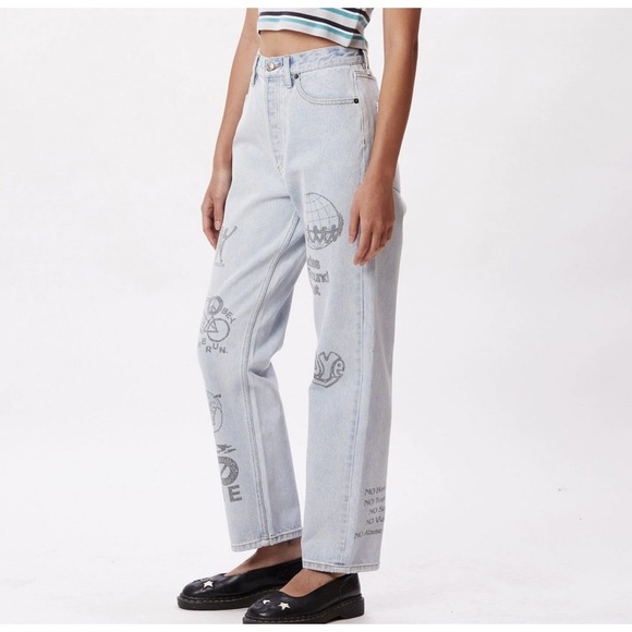 Y2K Obey High Rise Taylor boyfriend style jeans - Picture 3 of 15